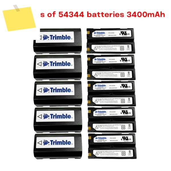 54344블루 로고 10PCS 3400mAh 7.4V 배터리 Trimble GPS 5700 MT1000 R7 R8 측량 장비 제품 이미지