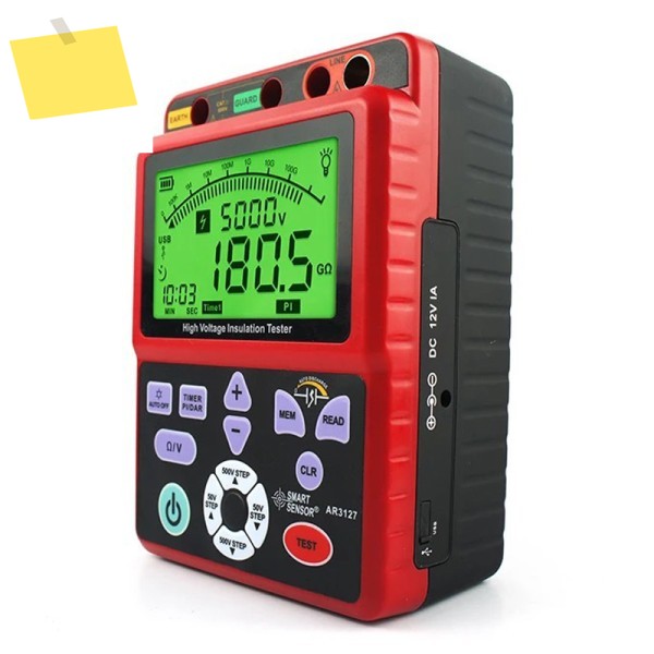 스마트 센서 AR3127 디지털 고전압 절연 저항 테스터 250V~5000V 0.0~1000G 전자 테이블 제품 이미지