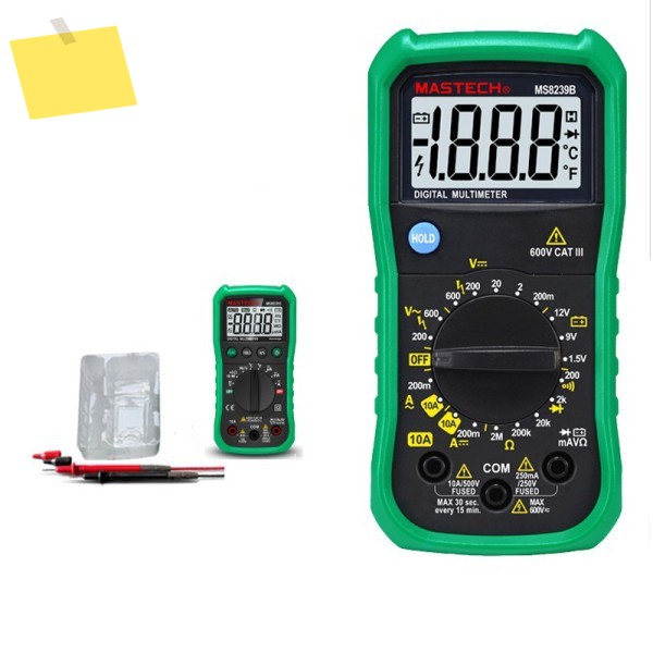 MASTECH MS8239B 디지털 멀티미터 LCD 휴대용 아보미터가 포함된 고품질 다기능 포켓 제품 이미지