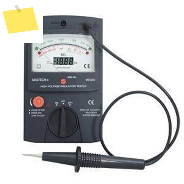 MASTECH MS5202 고전압 절연 시험기 2500V 디지털아날로그 포인터 저항 최대 100000Mohm 제품 이미지