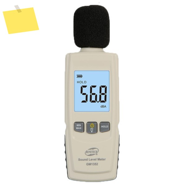 BENETECH GM1352 디지털 소음 측정기 30-130dB 오디오 볼륨 모니터링 테스트 DB 데시벨 감지기 LCD 백라이트 포함 제품 이미지
