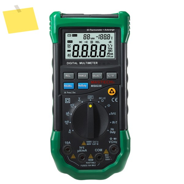 MASTECH MS8228 디지털 멀티미터 자동 범위 4000 카운트 다기능 적외선 온도계 환경 제품 이미지