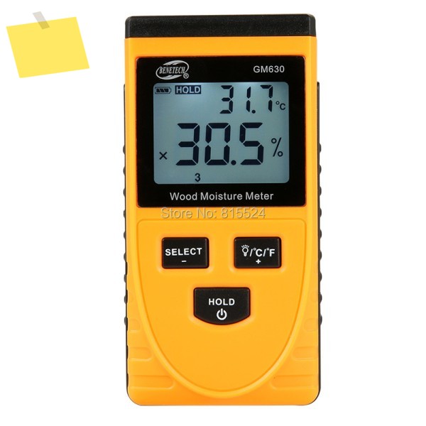BENETECH GM630 목재 수분 측정기 디지털 LCD 디스플레이 습도 테스트 종이 나무 습기 감지기 밀도 제품 이미지