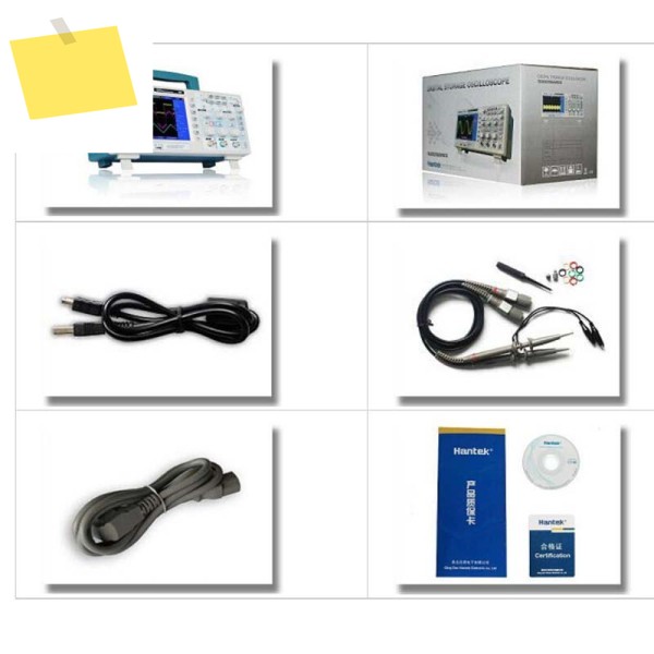 디지털 오실로스코프 Hantek DSO5102P 휴대용 100MHz 2 채널 1GSas 레코드 길이 40K USB Osciloscopio 제품 이미지