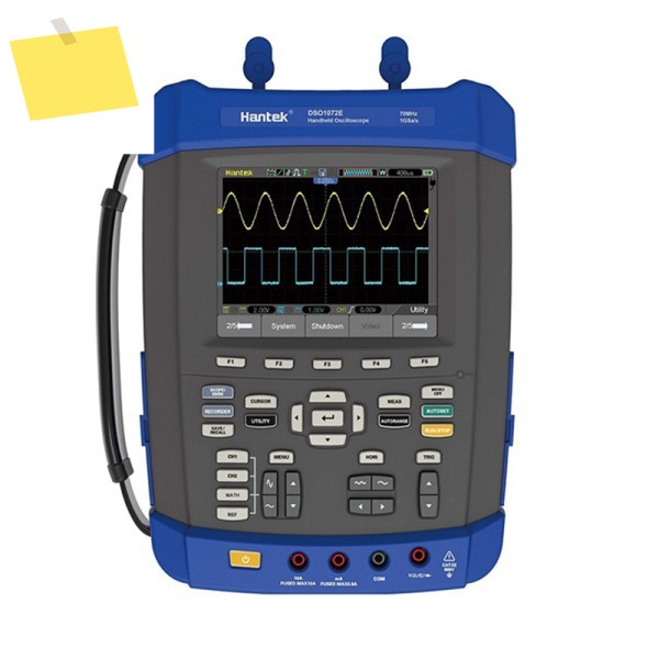 한텍 DSO1102E 휴대용 오실로스코프 디지털 USB 100MHz 대역폭 2채널 1GSaS 2M 메모리 깊이 제품 이미지