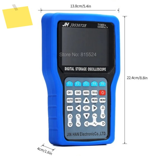 JDS3072E 디지털 스토리지 오실로스코프 500MSAS 70MHz 2CH 휴대용 신호 발생기 100-240V 미국EUAUUK 플러그 제품 이미지