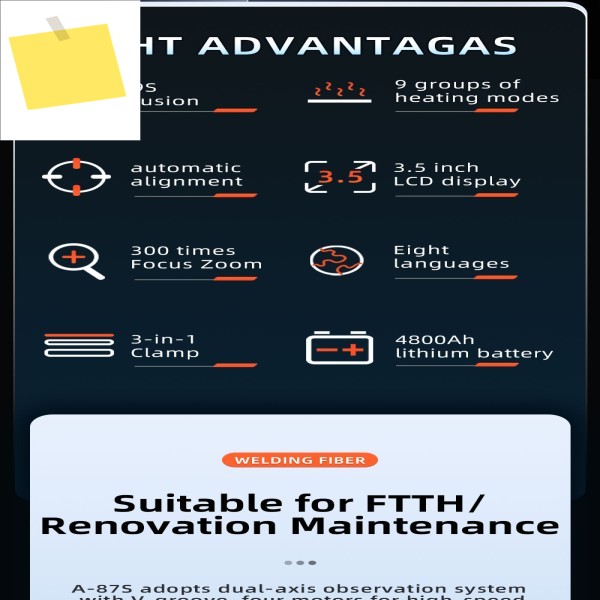 T-306pro 퓨전 스플라이서 4모터 FTTH 장비 휴대용 접속기 제품 이미지