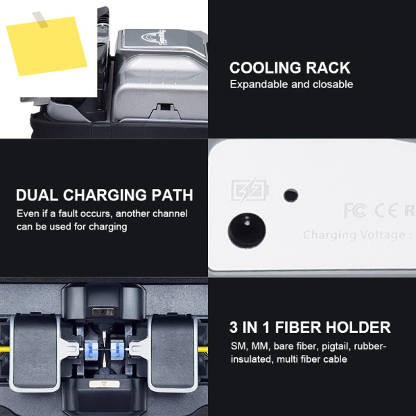AI-7C 퓨전 스플라이서 FTTH WiFi 및 4G 네트워크 연결 기능을 갖춘 광섬유 용접 접합기 제품 이미지