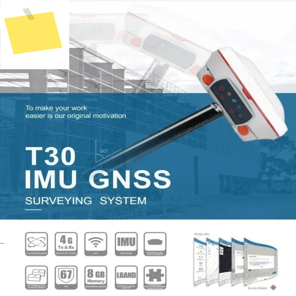 센티미터 수준의 정확도를 갖춘 신품 GPS 1198 채널 컴팩트 ComNav T30 IMU 수신기 제품 이미지