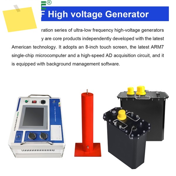 VLUUKE 6080KV VLF 고전압 발생기, 0.1Hz IEC 표준 준수 히포트 테스터 XLPE 케이블 대형 및 모터용 제품 이미지