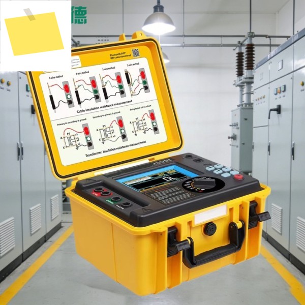 VKCR3500 10KV 10TΩ 디지털 접지 저항 멀티미터 고전압 절연 검출기 IR PI RAMP FR DAR STEP 테스트 제품 이미지