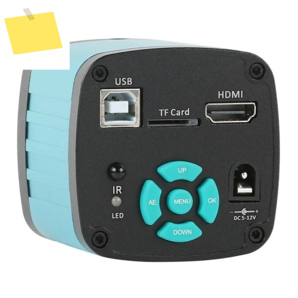 디지털 산업용 PCB 납땜 비디오 현미경 카메라 줌 렌즈, 1080P 2K 4K 48MP HDMI USB TF, 300X C마운트 제품 이미지