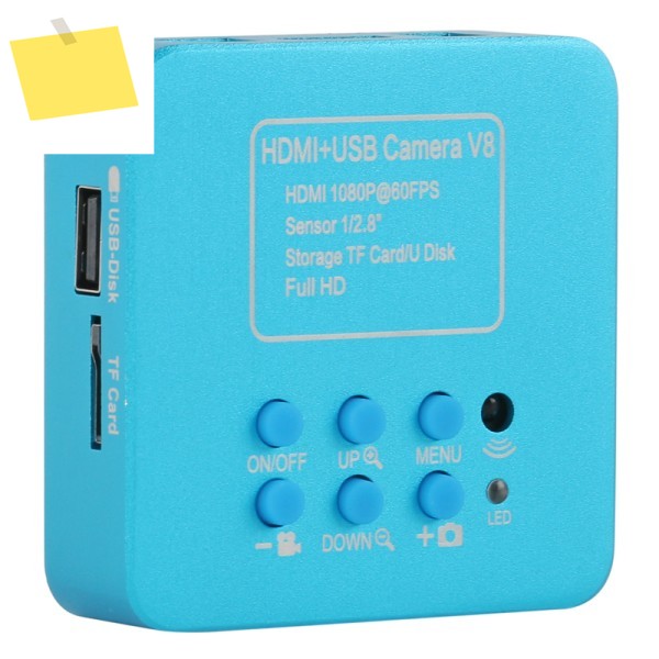IMX307 HDMI USB TF 1080P 산업용 실험실 비디오 현미경 카메라 + C-MOUNT 렌즈 휴대폰, 태블릿 PC, IC 관찰, 납땜 수리용 제품 이미지