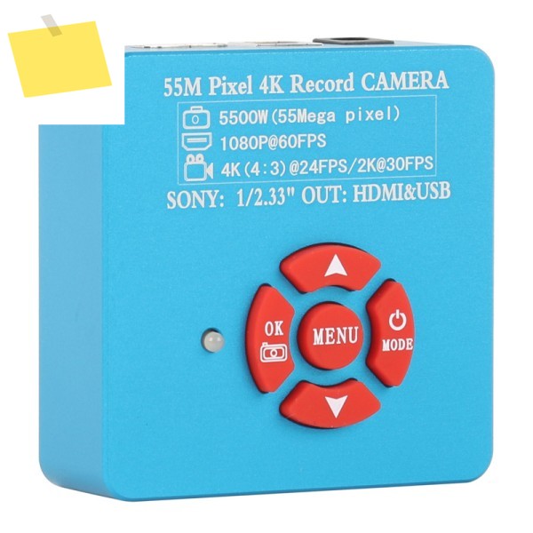 55MP 4K 2K HDMI USB 비디오 산업용 현미경 카메라 전화 캐패시터 커패시터 BGA CPU SMD 칩 납땜 수리 제품 이미지