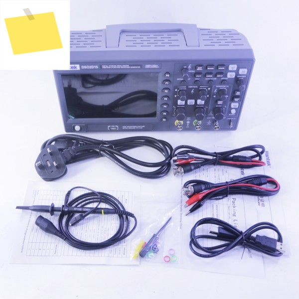 Hantek DSO2D15 디지털 오실로스코프 2채널 1 GSas 실시간 샘플링 속도 150MHz, 파형 발생기 포함 제품 이미지