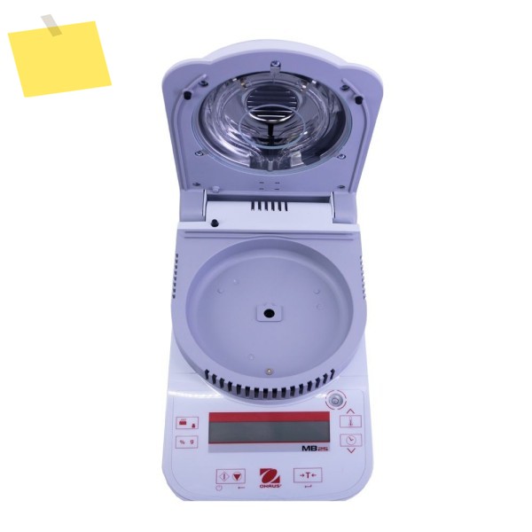 OHAUS 디지털 그레인 할로겐 수분 분석기, 0.005g 가독성, 110g 용량, MB25 제품 이미지