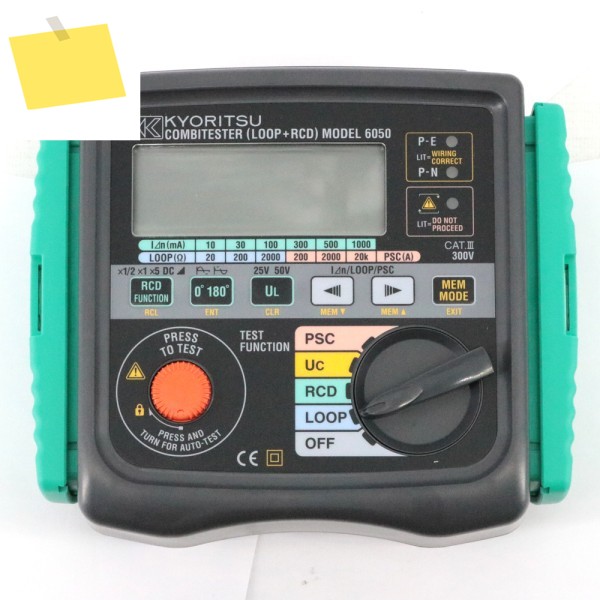 Kyoritsu 6050 콤비스터, 루프 + RCD, 2 in 1 디지털 제품 이미지