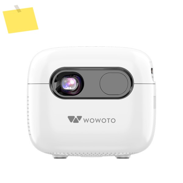 WOWOTO 컴팩트 스마트 LED 프로젝터 안드로이드 13 비디오 인터랙티브 모바일 시네마 태블릿용, 야외 사용 가능 제품 이미지