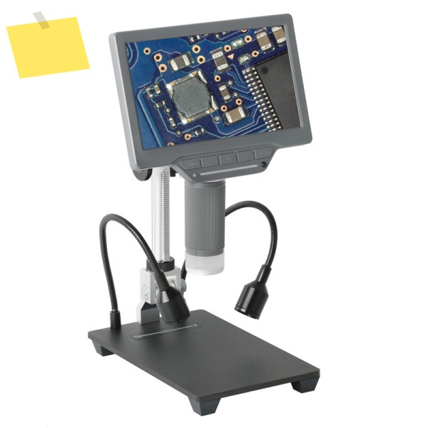 7.0인치 1080P LCD 디스플레이 HDMI 현미경 카메라 실험실용 고화질 렌즈 내장 산업용 PCB 납땜 수리 제품 이미지