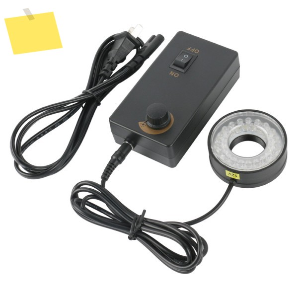 알루미늄 합금 LED 링 라이트 조명기 램프 설치 스레드, HDMI USB 비디오 현미경 카메라용, 6500K, 40, 28mm, 제품 이미지