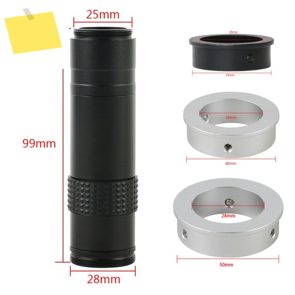 CCD CMOS HD 200배율 조절 가능 마운트 렌즈 확대율 산업용 VGA USB 비디오 현미경 카메라 제품 이미지