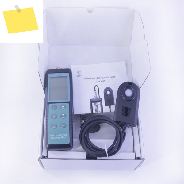 AE337 디지털 PAR 식물 성장 다중 매개변수 측정기 CO2 온도 및 RH% 테스터 0~3999umol ㎡ 데이터 저장 기능 포함 제품 이미지