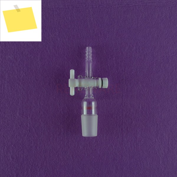 실험실 유리 입구 어댑터, 스트레이트 PTFE 밸브 2429 제품 이미지