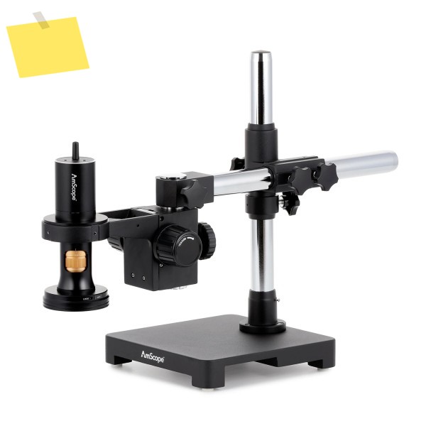 AmScope 1080p Wi-FiUSB 올인원 디지털 현미경 0.7X-5.6X+ 줌 광학 장치싱글 암 붐 스탠드 제품 이미지