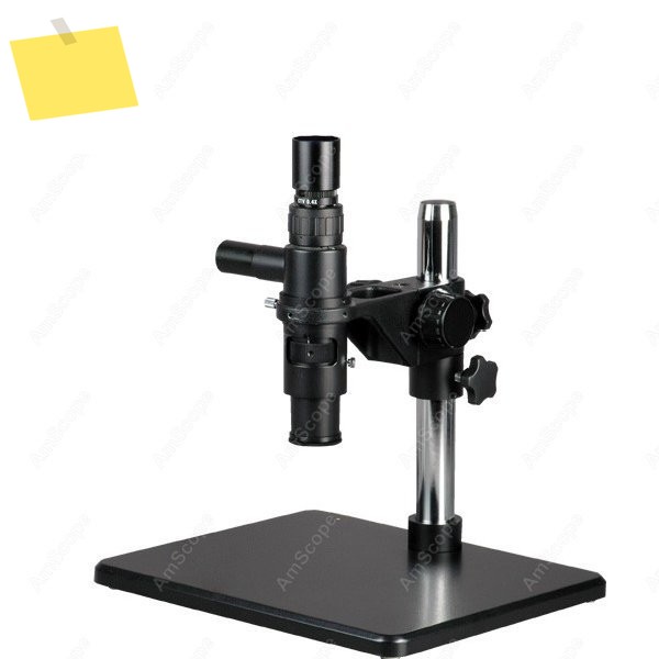 AmScope H800 시리즈 줌 검사용 단안 스테레오 현미경 1X-7X+ 테이블 스탠드 위 동축 조명 제품 이미지