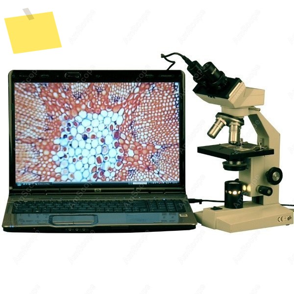 수의사 고출력 쌍안 현미경, AmScope 용품, 1000X USB 카메라 제품 이미지