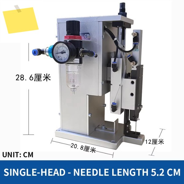 5.2CM6.5CM8.0CM 자동 싱글헤드 행택 라벨링 기계, 양말, 수건, 의류에 적합한 퀵픽스 마킹 제품 이미지