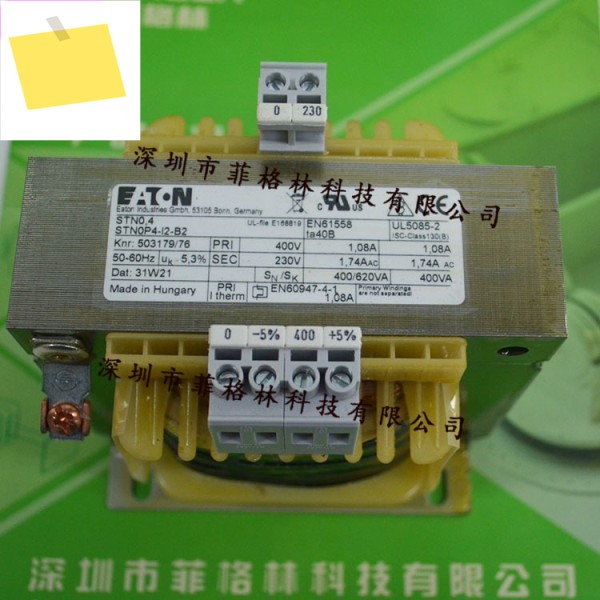 페이크 원 페널티 텐 STN0,4 400230 Eaton EATON-Muller Moeller Transformer 바거니싱 제품 이미지