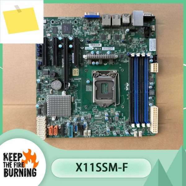 서버 마더보드 E3-1200 v6v5 7세대6세대 코어 i3 SATA3 6Gbps IPMI 2.0 LGA1151 X11SSM-F 제품 이미지