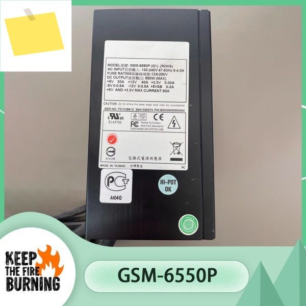 550W 산업용 제어 서버 전원 공급 장치 GSM-6550PG1 제품 이미지