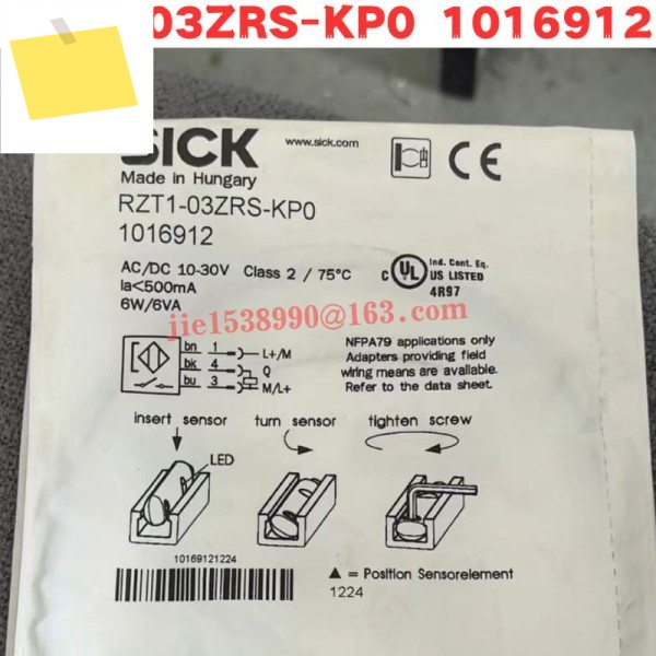 신품 RZT1-03ZRS-KP0 1016912 자기 스위치 제품 이미지