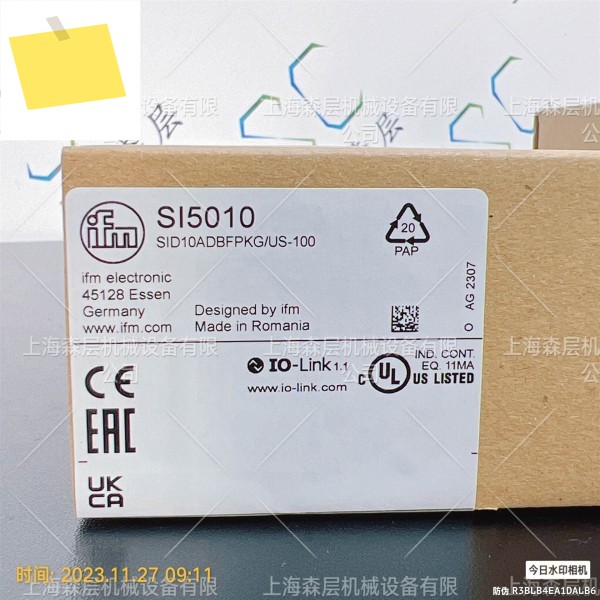 IFM Yifumen SI5010 유량 센서 상하이 Sen 레이어, 대량 공급 제품 이미지