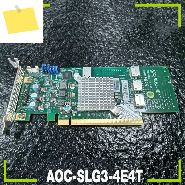 Supermicro VME U.2 확장 카드용 AOC-SLG3-4E4T 제품 이미지