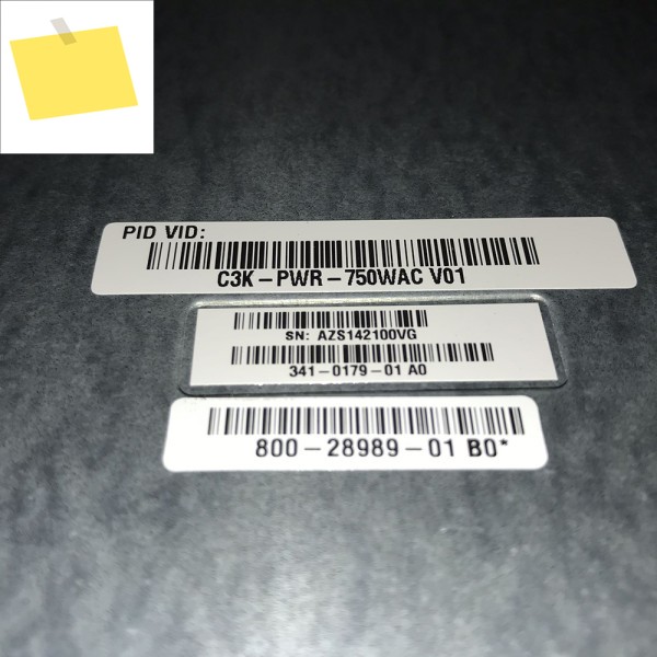 CISCO 3560E-48PD24PD 3750E 스위치 전원 공급 장치 C3K-PWR-750WAC용 제품 이미지