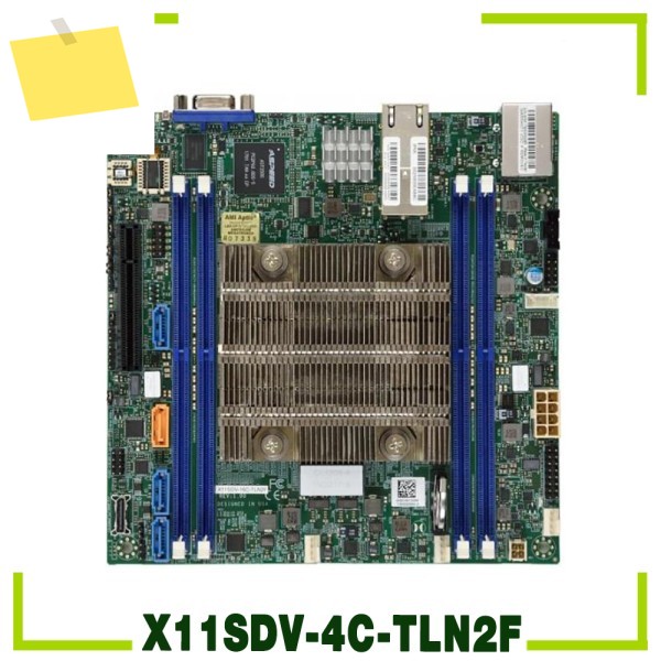 Supermicro EmbeddedloT 마더보드 Xeon 프로세서 D-2123IT 4 코어 8 스레드 듀얼 LAN10GBase-T X11SDV-4C-TLN2F 포함 제품 이미지