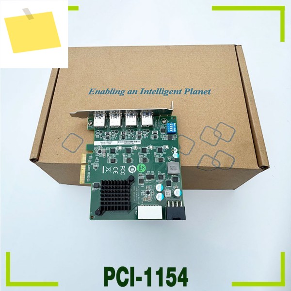 어드밴텍 산업용 4포트 USB3.0 이미지 수집 카드 카메라 비주얼 검사 PCIE-1154 제품 이미지
