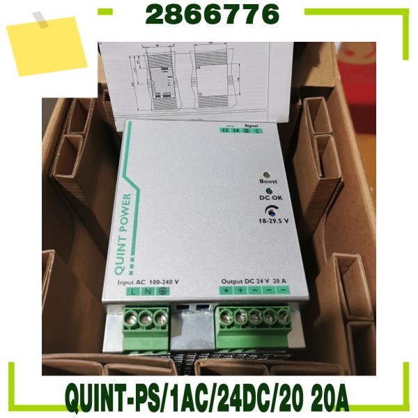 전원 공급 장치 주문 번호: QUINT-PS1AC24DC20 20A 2866776 제품 이미지