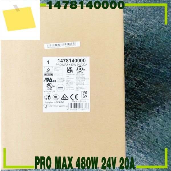 1개 스위칭 전원 공급 장치 PRO MAX 480W 24V 20A 1478140000 제품 이미지