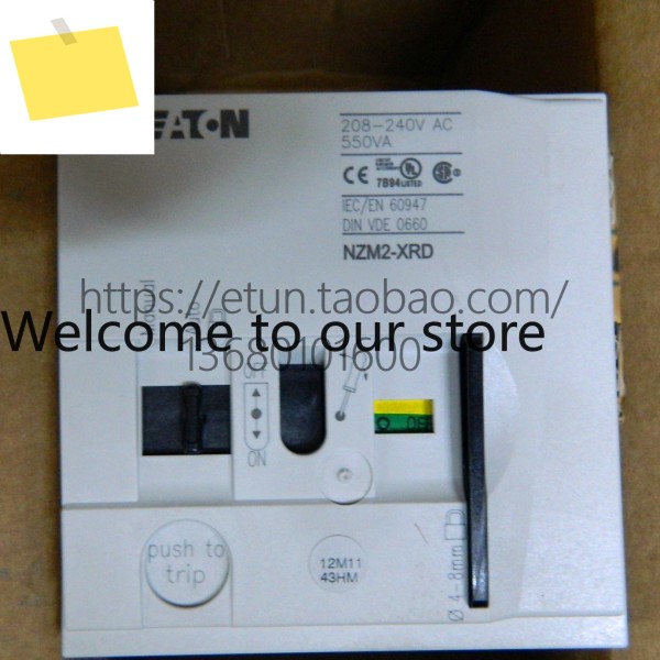 2025.4ETN Eaton MOELLER Admiralty 성형 케이스 회로 차단기 전기 작동 메커니즘 NZM2-XRD208-240AC 제품 이미지