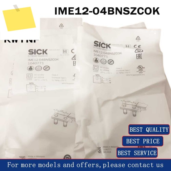 신품 IME12-04BNSZCOK SICK 주문 번호 1040771 근접 스위치 센서, 창고 제품 이미지