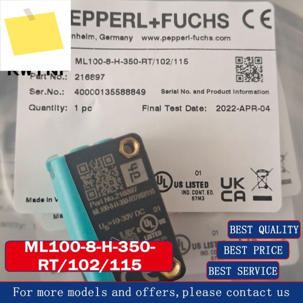 신품 ML100-8-H-350-RT102115 PEPPERL+FUCHS 확산형 광전 센서, 100% 창고 제품 이미지