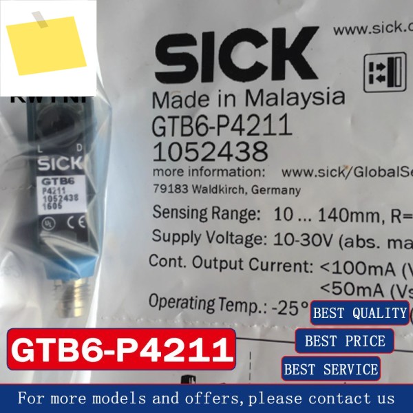 신품 GTB6-P4211 SICK 광전 스위치 센서, 100% 원래 창고 제품 이미지