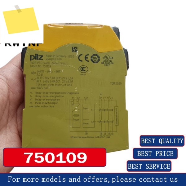 신품 750109 PILZ 안전 릴레이 PNOZ S9 24VDC, 100% 제품 이미지