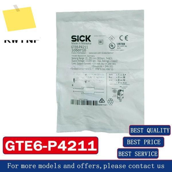 신품 GTE6-P4211 SICK 광전 스위치 센서, 100% 원래 창고 제품 이미지