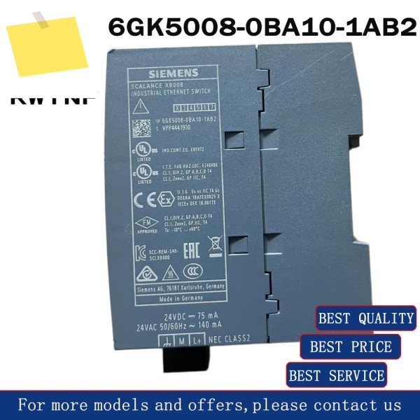 신품 6GK5008-0BA10-1AB2 SIEMENS 이더넷 스위치 모듈, 100% 창고 제품 이미지