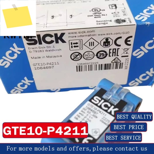 신품 GTE10-P4211 SICK 광전 스위치 센서, 100% 원래 창고 제품 이미지